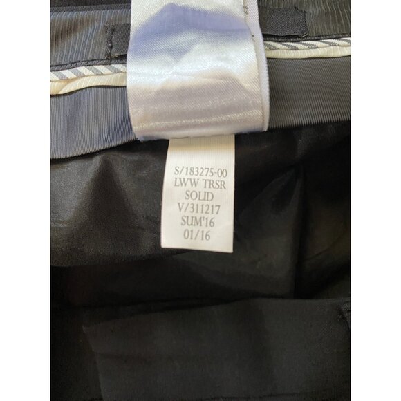 Banana Republic The Logan Fit Trouser Dress Pants Womens Size 8 Wool Black - Picture 11 of 11